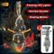 Halloween Decoration Cocoon Corpse, Animated Scary Hanging Dead Body Prop with Light Full Body LED Eye & Spooky Sound, Halloween Outdoor Yard, Lawn Decoration, Haunted House Decor